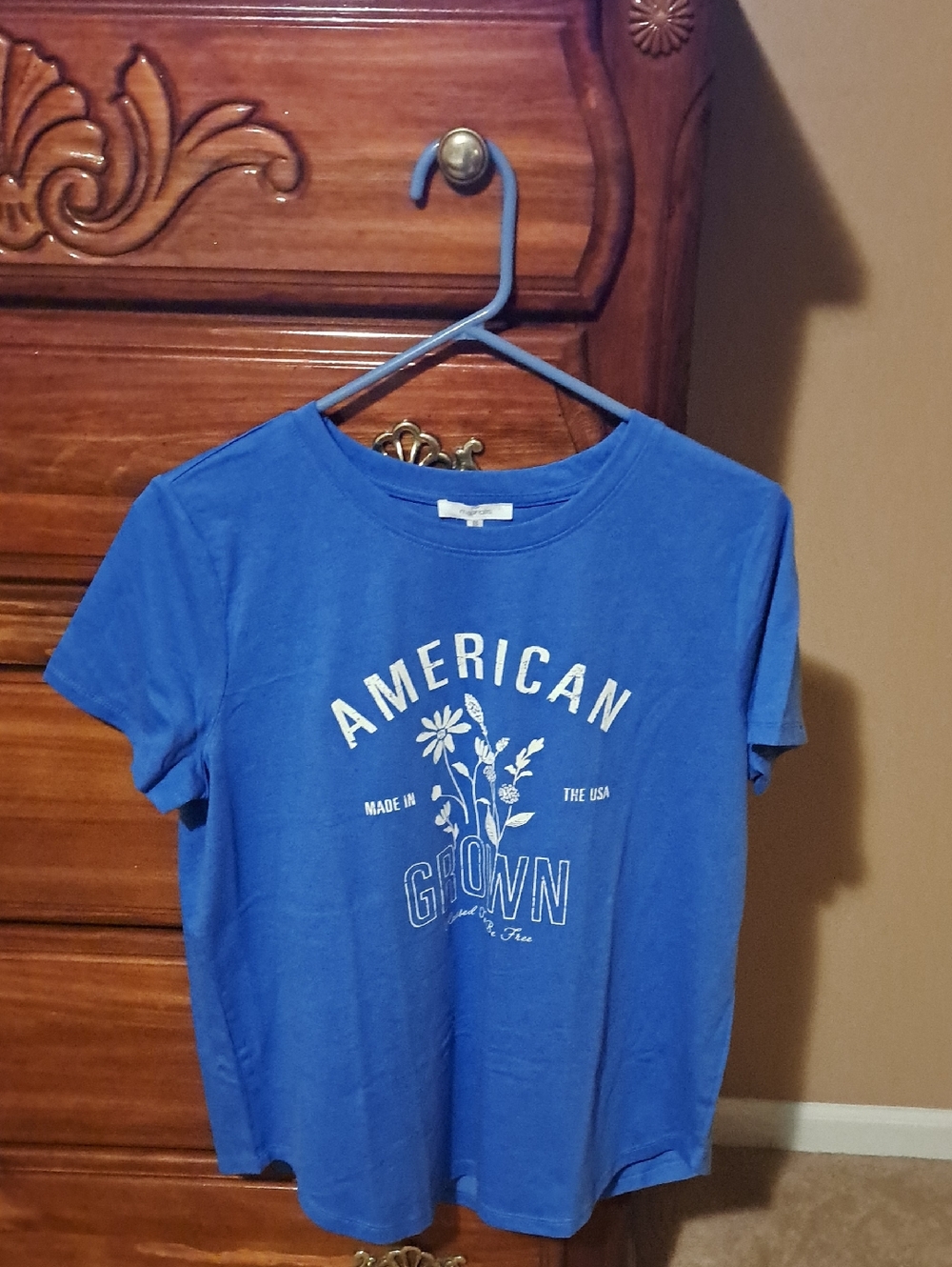 Maurices Royal Blue Short-Sleeve 'American Grown' Graphic Tee